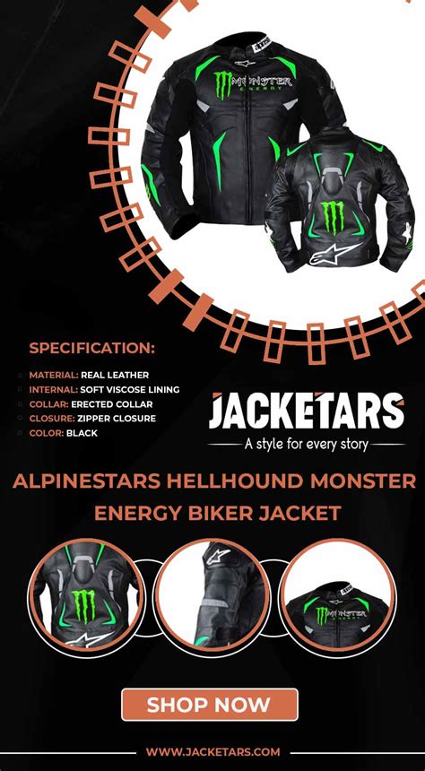 Energy Scream Alpinestars Monster Leather Jacket B