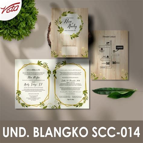 Jual Undangan Pernikahan Blangko Griya Scc 014 Nikah Simple DIY Print