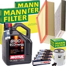 MANN INSPEKTIONSPAKET MOTUL 5W 30 MOTORÖL passend für 2 0 VOLVO S80 II