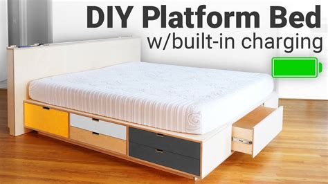 Diy Bed Frame With Storage Plans | DIY