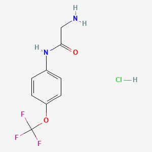 2 Amino N 4 Trifluoromethoxy Phenyl Acetamide Hydrochloride