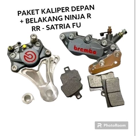 Jual PAKET KALIPER BIGPOT PLUS BREKET NINJA R RR SATRIA FU DEPAN