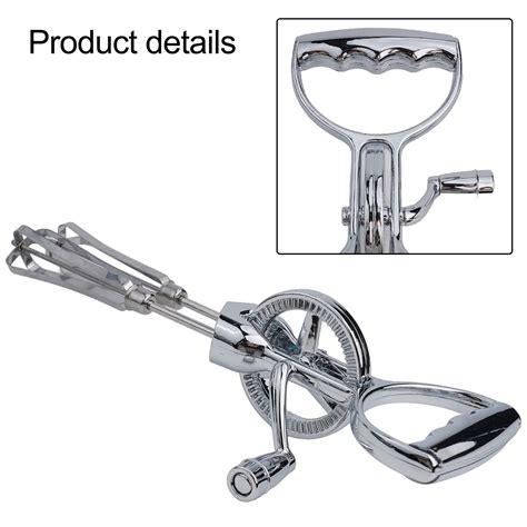 Perfect Kitchen Companion Dual Head Stainless Steel Egg Beaters With Crank Ebay