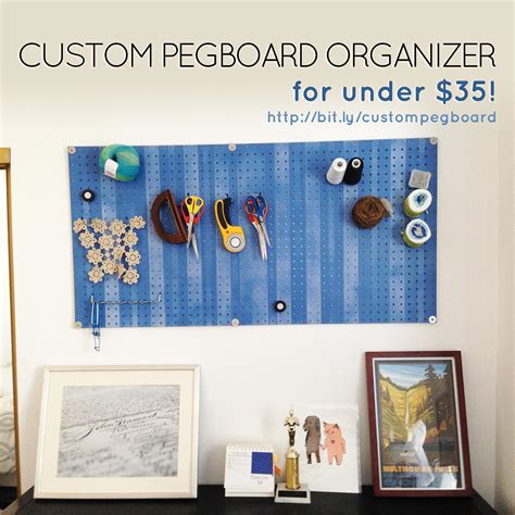 Custom Pegboard Organizer - for less than $35! | Nocturnal Knits