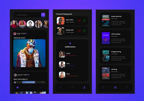 Social Network App UI Design on Behance