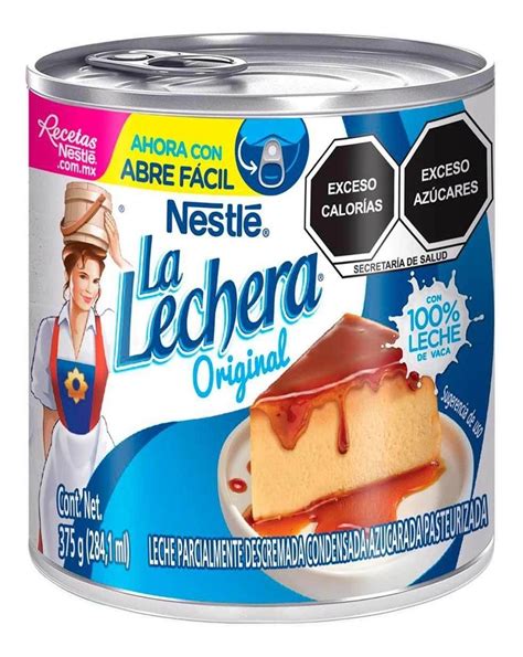 Leche Condensada La Lechera Nestle Lata 375g Con Abre Fácil Mercadolibre