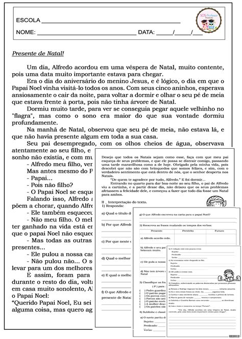 Interpretação De Texto Com Sujeito E Predicado Com Gabarito - Interpretação De Texto Com Sujeito E Predicado Com Gabarito - FDPLEARN
