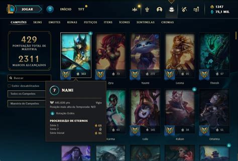 Ouro 4 Todos Os Champs E 452 Skins Main Sup League Of Legends