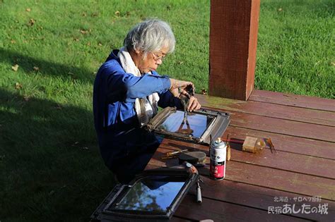 薪ストーブの耐熱ガラスを交換 ｜ 民宿あしたの城