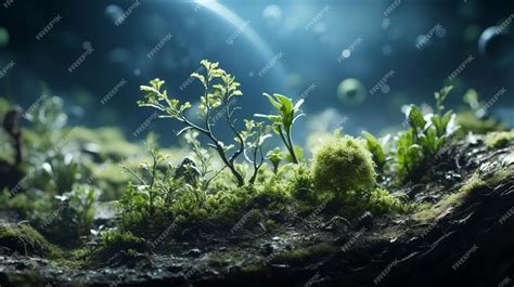 Premium AI Image | moss background HD 8K wallpaper Stock Photographic Image