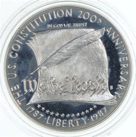 SILVER Uncirculated 1987 S U S Constitution Bicentennial