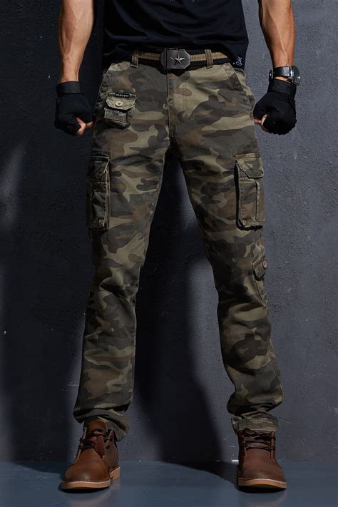 √ Mens Cargo Pants Military Style Space Defense