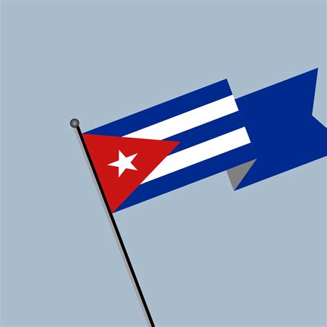 Ilustraci N De La Plantilla De La Bandera De Cuba Vector En