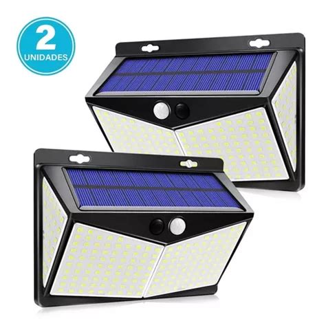 L Mpara Solar De Led Impermeable Con Sensor Cuotas Sin Inter S