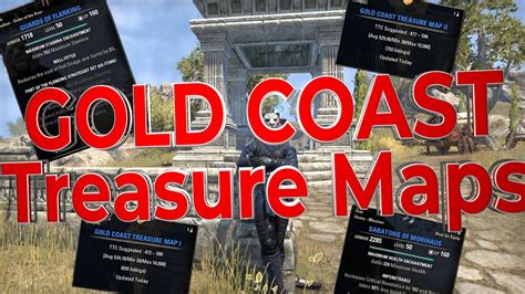 Where To Find Gold Coast Treasure Map 1 And 2 ESO Treasure Map 2020