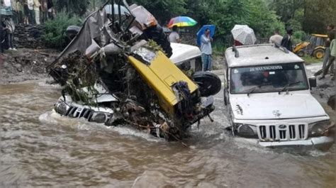 Flash Floods Landslides Rains Wreak Havoc In Himachal Pradesh Many