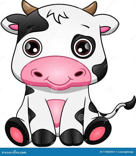 Caricatura De Vaca Linda Ilustraci N Del Vector Ilustraci N De Mascota