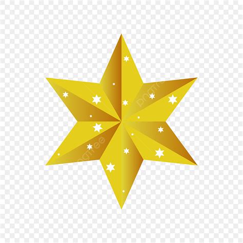 Vector De Oro Estrella De Seis Puntas Con Blanco Png Imágenes