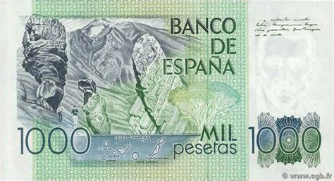 1000 Pesetas Espagne Spain The Banknote Numizon Catalog