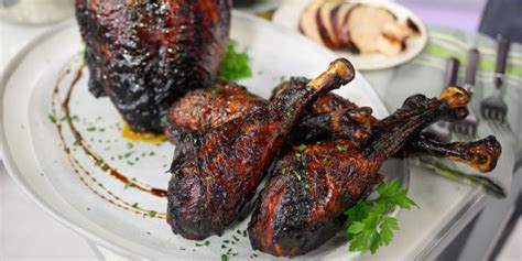 Pomegranate Molasses Turkey Breast And Drumsticks Recipe