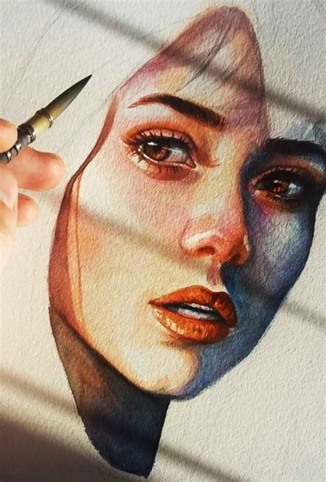 Draw A Professional Watercolor Portrait Painting By Verybarantyn45 Fiverr