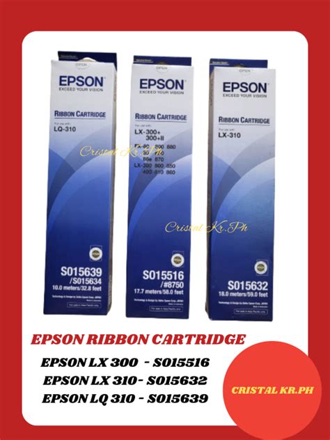 Epson Ribbon Cartridge Lx Lx Lq Original Piece