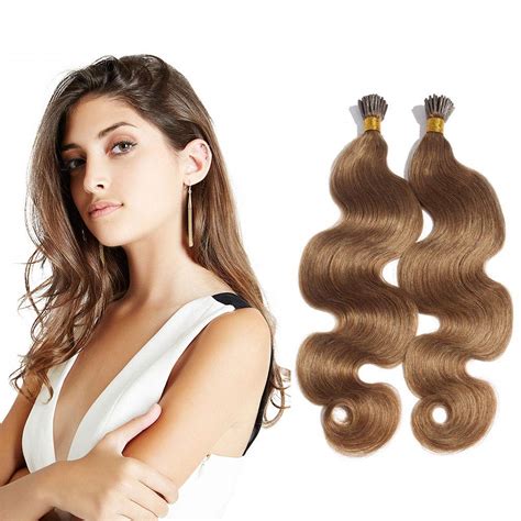 Amazon Remeehi Brazilian I Tip Hair Extensions Human Hair Bw Wavy