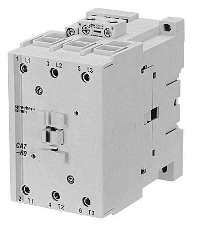 Sprecher & Schuh CA7 Series Three Pole Contactors with Two Winding DC ...