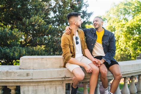 Premium Photo Portrait Of Happy Gay Couple Spending Time Together And