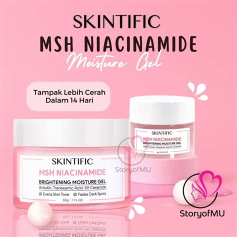 Jual Bpom Skintific Msh Niacinamide Brightening Moisturizer Glowing