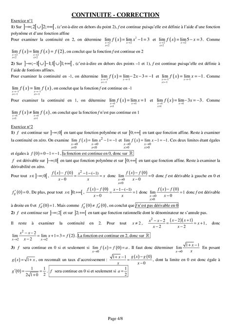 Limites et continuité Exercices corrigés 1 AlloSchool