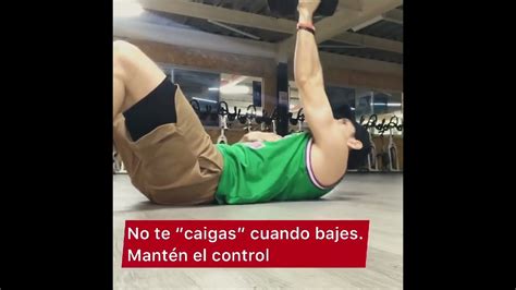 Crunch Acostado Con Mancuerna Brazo Youtube