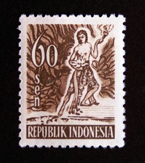 Postage Stamp Indonesia 1953 Spirit Of Indonesia Post Stamp Indonesia