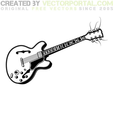 Electric Guitar Graphics Royalty Free Stock Svg Vector