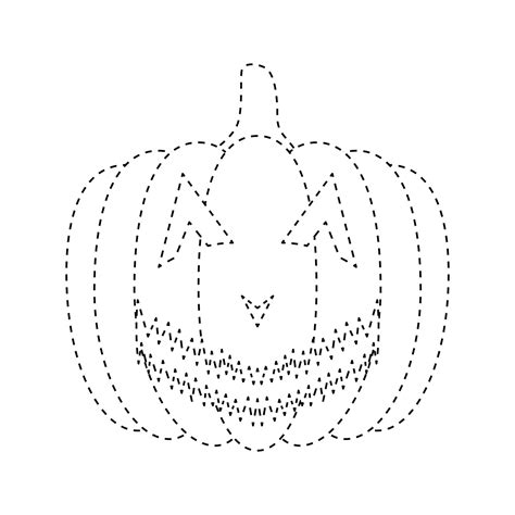 Pumpkin Tracing Printable - Printable Free Templates