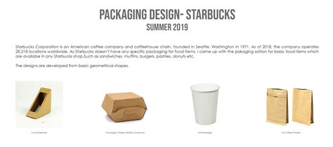 Packaging Design Starbucks Behance