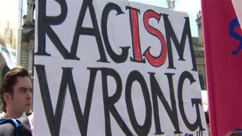 Anti Racism Rallies Take Place In Belfast And Derry Bbc News