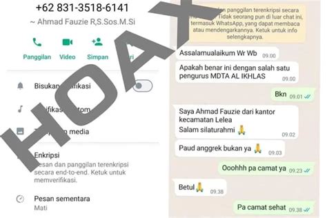 Maraknya Penipuan Yang Mencatut Nama Pejabat Diskominfo Indramayu Beri