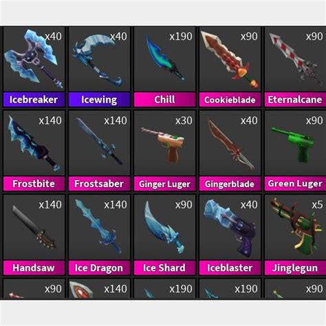 Weapon Mm2 Inv Game Items Gameflip