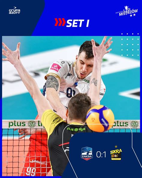 Grupa Azoty ZAKSA Kędzierzyn Koźle on Twitter Pierwszy set dla