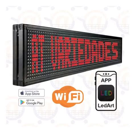 Letreiro Led Digital X Painel Led Wifi App Frete Gr Tis