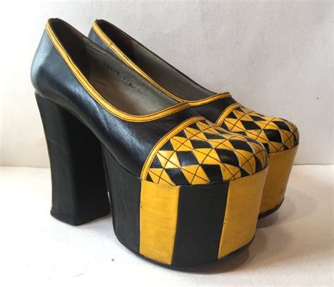 Vintage 70s Platforms Super High 1970s By Splendoreboutique