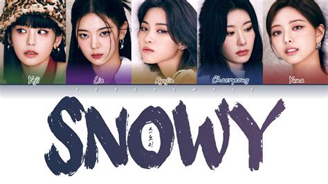 Itzy Snowy Color Coded Lyrics Youtube