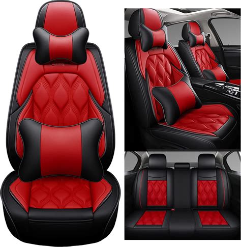 Congxy Universal Car Seat Covers Waterproof Leather Full Set To Fit