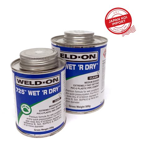 Glue Weld On 725 Wet R Dry 250g Japan Koi Imports