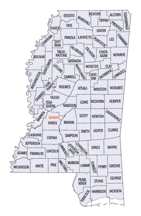 Mississippi County Map