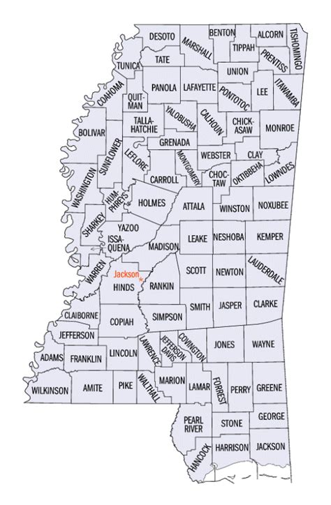 Mississippi County Map