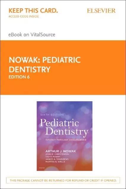 Dentisterie P Diatrique Ebook Elsevier Sur Vitalsource Carte D Acc S