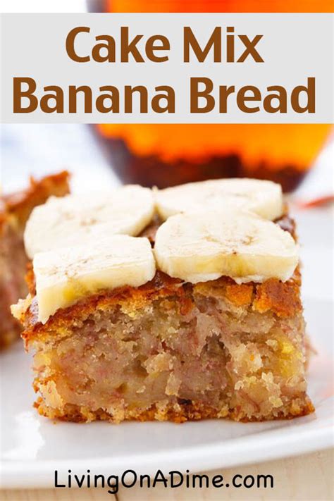 Cake Mix Banana Bread Recipe Quick And Easy Banana Bread