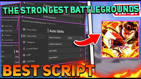 The Strongest Battlegrounds Script Gui Hack Auto Farm Auto Skills